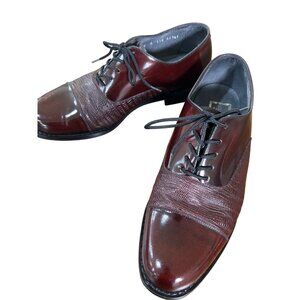 Stuart McGuire size 8 EEE burgundy/oxblood dress shoes vintage